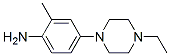 Benzenamine, 4-(4-ethyl-1-piperazinyl)-2-methyl- (9CI) Struktur