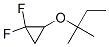 Cyclopropane, 2-(1,1-dimethylpropoxy)-1,1-difluoro- (9CI) Structure