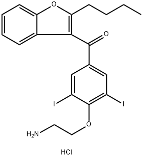 胺碘酮二去乙基盐酸盐, 757220-04-5, 结构式