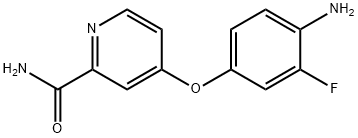 4-(4-氨基-3-氟-苯氧基)-吡啶-2-甲酰胺, 757251-54-0, 结构式