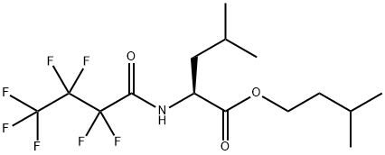 3-Methylbutyl N-(heptafluorobutyryl)leucinate Structure