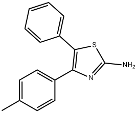 5-Phenyl-4-p-tolyl-thiazol-2-ylamine Structure