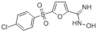 5-((4-Chlorophenyl)sulfonyl)-N-hydroxy-2-furancarboximidamide Struktur