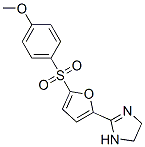 2-[5-(4-methoxyphenyl)sulfonyl-2-furyl]-4,5-dihydro-1H-imidazole 化学構造式