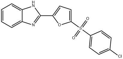 75745-84-5 1H-Benzimidazole, 2-(5-((4-chlorophenyl)sulfonyl)-2-furanyl)-