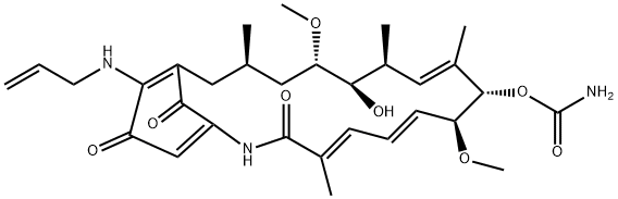 17-アリルアミノゲルダナマイシン 化学構造式