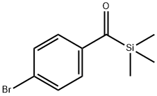 Benzene, 1-bromo-4-(trimethylsilylcarbonyl)- Structure