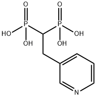 [2-(3-pyridinyl)ethylidene-1,1]bis(phosphonic acid) Structure