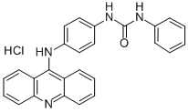 1-(p-(9-Acridinylamino)phenyl)-3-phenylurea hydrochloride 结构式