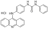 1-(p-(9-Acridinylamino)phenyl)-3-phenylurea hydrochloride 化学構造式