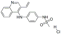 N-[4-[(3-ethenylquinolin-4-yl)amino]phenyl]methanesulfonamide hydrochl oride Structure