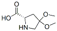 L-Proline, 4,4-dimethoxy- (9CI) Structure