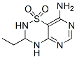 2H-Pyrimido[4,5-e]-1,2,4-thiadiazin-8-amine,3-ethyl-3,4-dihydro-,1,1-dioxide(9CI) Struktur