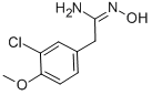 BENZENEETHANIMIDAMIDE,3-CHLORO-N-HYDROXY-4-METHOXY- Struktur