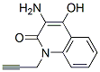 2(1H)-Quinolinone, 3-amino-4-hydroxy-1-(2-propynyl)- (9CI) Struktur