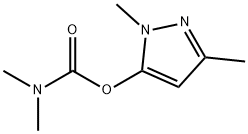 Carbamic acid, dimethyl-, 1,3-dimethyl-1H-pyrazol-5-yl ester (9CI) Struktur
