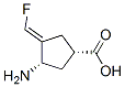 Cyclopentanecarboxylic acid, 3-amino-4-(fluoromethylene)-, (1S,3S,4E)- (9CI) Struktur