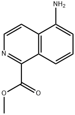 1-Isoquinolinecarboxylicacid,5-amino-,methylester(9CI) Struktur