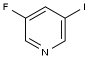3-フルオロ-5-ヨードピリジン 化学構造式