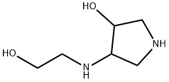 3-Pyrrolidinol, 4-[(2-hydroxyethyl)amino]- (9CI) Struktur