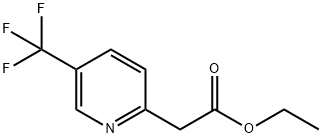 2-Pyridineacetic acid, 5-(trifluoroMethyl)-, ethyl ester Struktur