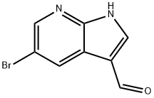 5-溴-1H-吡咯并[2,3-B]吡啶-3-甲醛 结构式