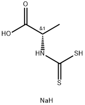 N-[(Sodiothio)carbonothioyl]-L-alanine sodium salt Structure