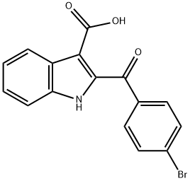 2-(4-溴苄基)-1H-吲哚-3-羧酸, 75822-51-4, 结构式