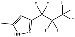 5-甲基-3-全氟丙基吡唑, 75823-64-2, 结构式