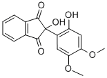 1H-Indene-1,3(2H)-dione, 2-hydroxy-2-(2-hydroxy-4,5-dimethoxyphenyl)-,75840-18-5,结构式