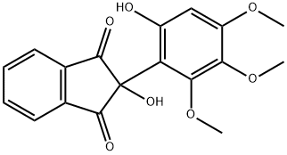 1,3-Indandione, 2-hydroxy-2-(2-hydroxy-4,5,6-trimethoxyphenyl)-|