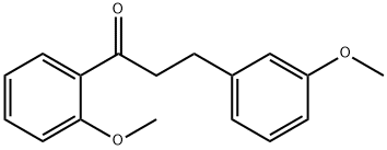 2'-METHOXY-3-(3-METHOXYPHENYL)PROPIOPHENONE 化学構造式