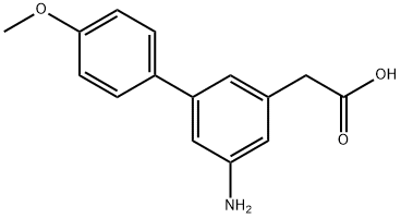 5-Amino-4'-methoxy-3-biphenylacetic acid Structure