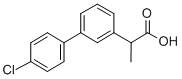 4'-Chloro-alpha-methyl-3-biphenylacetic acid Structure