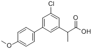 5-Chloro-4'-methoxy-alpha-methyl-3-biphenylacetic acid Structure