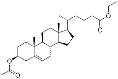 (3β)-3-(Acetyloxy)-chol-5-ene-24-carboxylic Acid Ethyl Ester Struktur