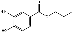Benzoic acid, 3-amino-4-hydroxy-, propyl ester (9CI) Struktur