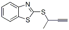 Benzothiazole, 2-[(1-methyl-2-propynyl)thio]- (9CI) Structure