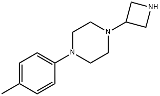 PIPERAZINE, 1-(3-AZETIDINYL)-4-(4-METHYLPHENYL)- 化学構造式
