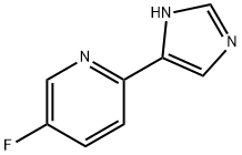Pyridine, 5-fluoro-2-(1H-imidazol-4-yl)- (9CI) Struktur