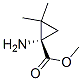 Cyclopropanecarboxylic acid, 1-amino-2,2-dimethyl-, methyl ester, (1S)- (9CI) Structure