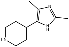 Piperidine,  4-(2,5-dimethyl-1H-imidazol-4-yl)-  (9CI) Structure