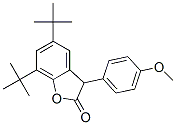 5,7-bis(1,1-dimethylethyl)-3-(4-methoxyphenyl)-(3H)-benzofuran-2-one 结构式