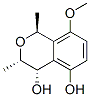 1H-2-Benzopyran-4,5-diol, 3,4-dihydro-8-methoxy-1,3-dimethyl-, (1S,3S,4S)- (9CI) Structure
