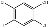 2,5-dichloro-4-iodophenol   Structure