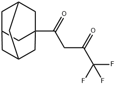 1-ADAMANTAN-1-YL-4,4,4-TRIFLUORO-BUTANE-1,3-DIONE 化学構造式