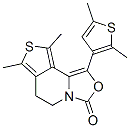 3H-Oxazolo[3,4-a]thieno[3,4-c]pyridin-3-one,  1-(2,5-dimethyl-3-thienyl)-5,6-dihydro-7,9-dimethyl- 化学構造式