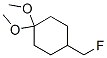 Cyclohexane, 4-(fluoromethyl)-1,1-dimethoxy- (9CI) Struktur