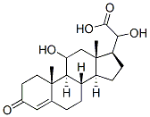 11,20-dihydroxy-3-oxo-4-pregnen-21-oic acid Struktur