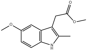 methyl 5-methoxy-2-methyl-1H-indole-3-acetate Structure